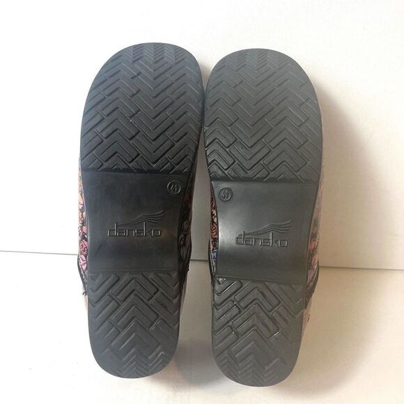 Dansko Women's EU 41 US 10.5 Multicolor Leather Slip On Clogs Work Comfort Shoes - Picture 10 of 10